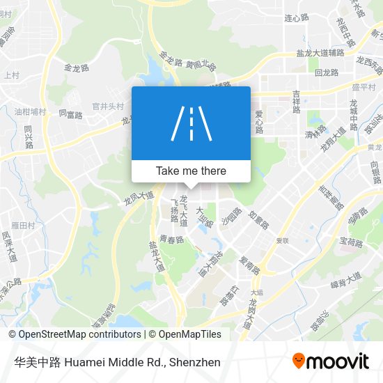 华美中路 Huamei Middle Rd. map