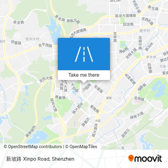 新坡路 Xinpo Road map