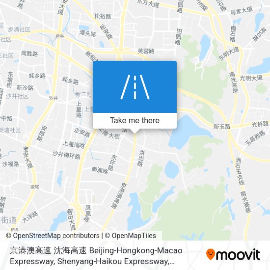 京港澳高速 沈海高速 Beijing-Hongkong-Macao Expressway, Shenyang-Haikou Expressway map