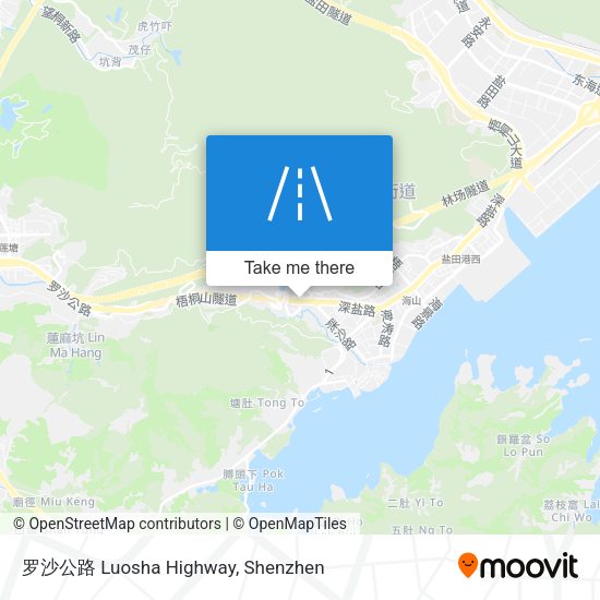 罗沙公路 Luosha Highway map