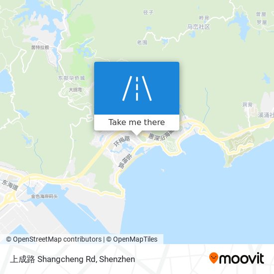 上成路 Shangcheng Rd map