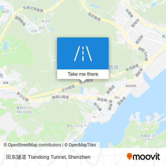 田东隧道 Tiandong Tunnel map