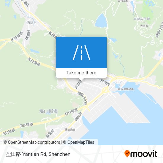 盐田路 Yantian Rd map