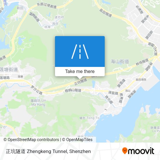 正坑隧道 Zhengkeng Tunnel map