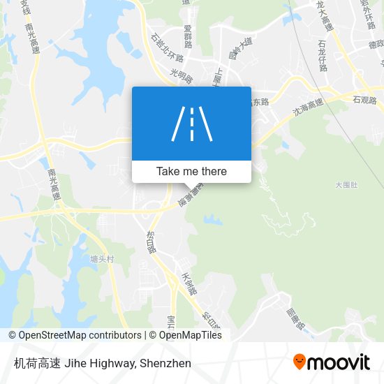 机荷高速 Jihe Highway map
