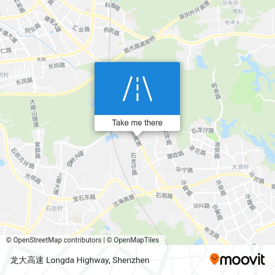 龙大高速 Longda Highway map