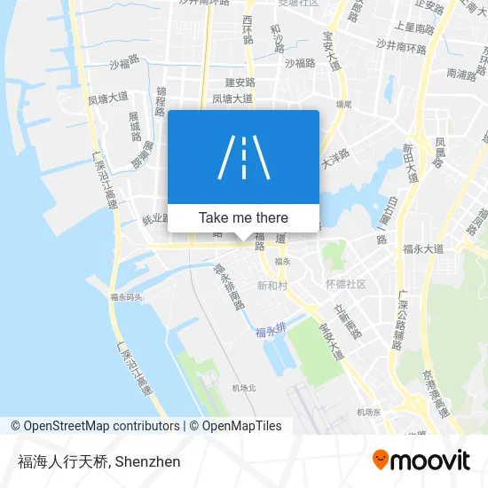 福海人行天桥 map