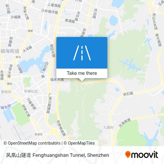 凤凰山隧道 Fenghuangshan Tunnel map