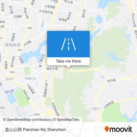 盘山公路 Panshan Rd map