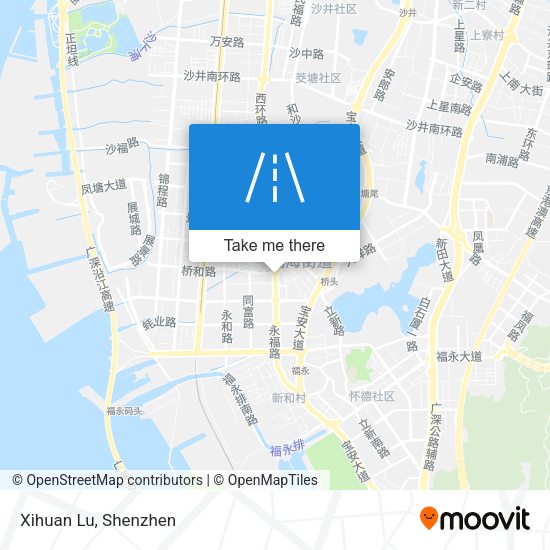 Xihuan Lu map