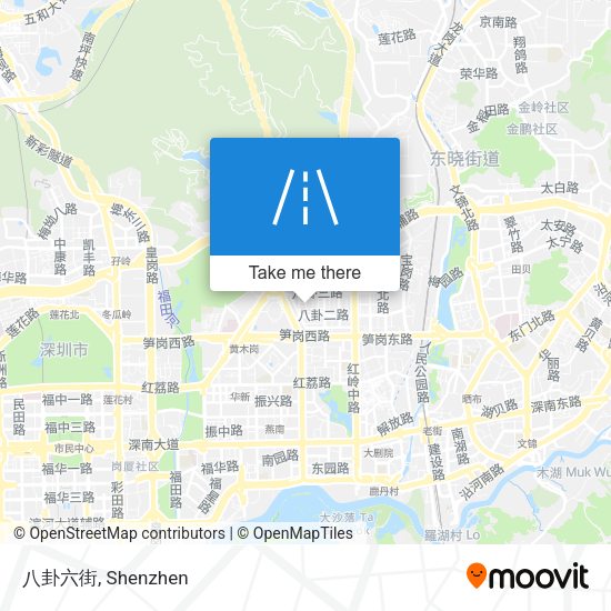 八卦六街 map
