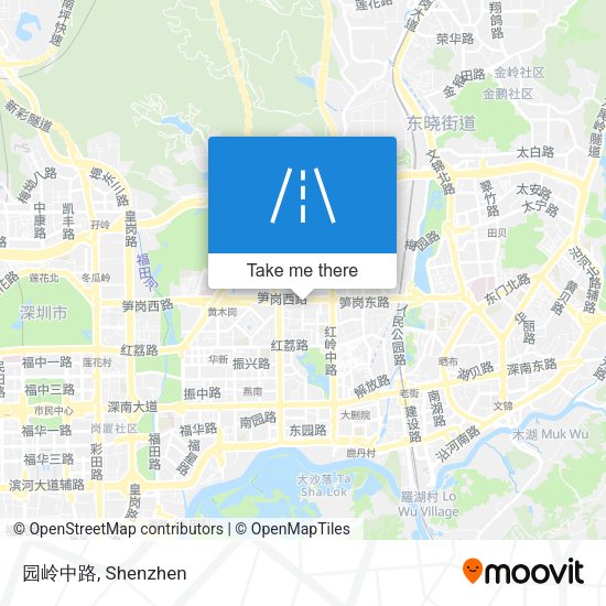 园岭中路 map
