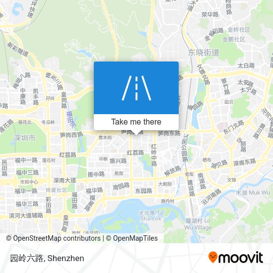 园岭六路 map