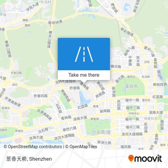 景香天桥 map