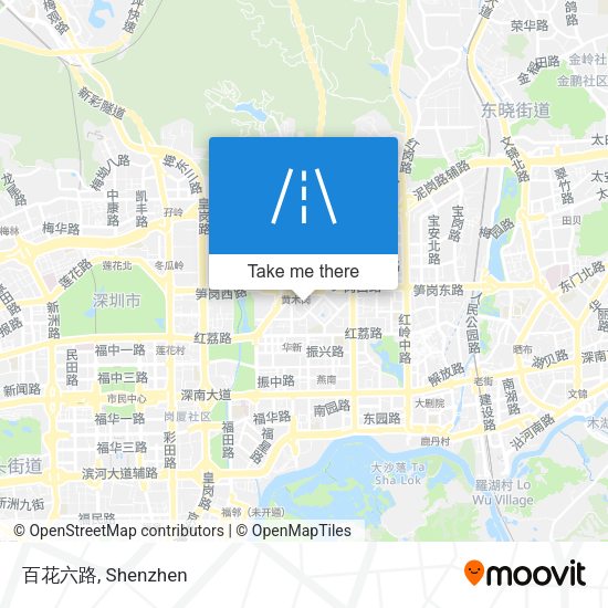 百花六路 map