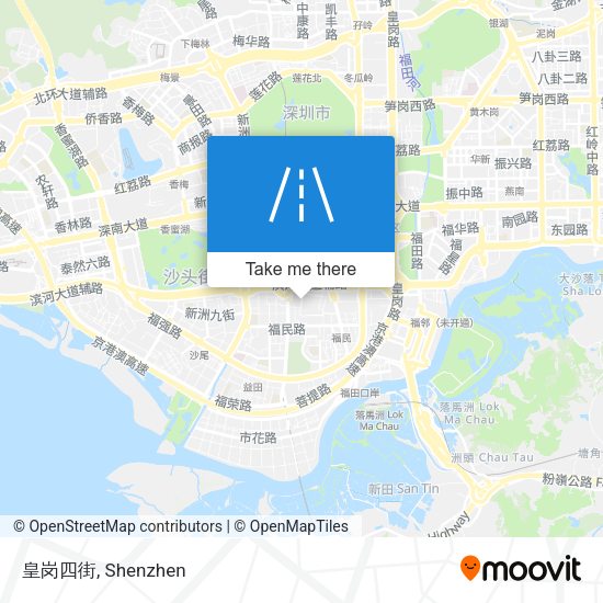 皇岗四街 map