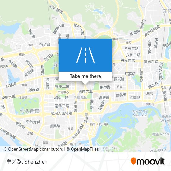 皇岗路 map