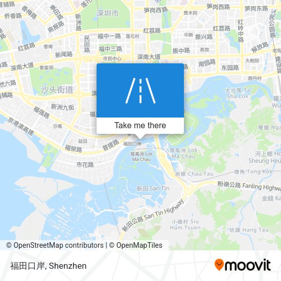 福田口岸 map