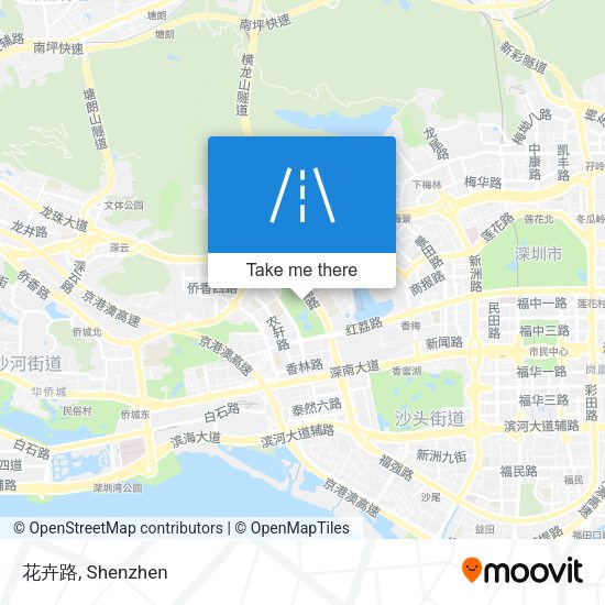 花卉路 map
