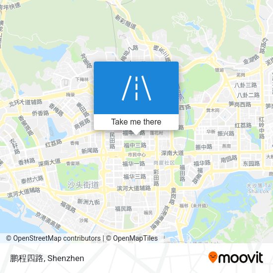 鹏程四路 map