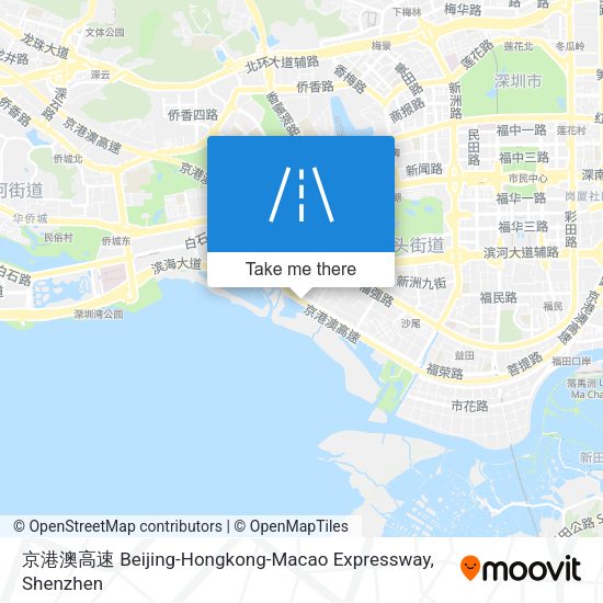 京港澳高速 Beijing-Hongkong-Macao Expressway map