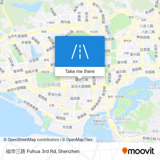 福华三路 Fuhua 3rd Rd map