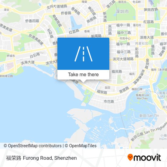 福荣路 Furong Road map