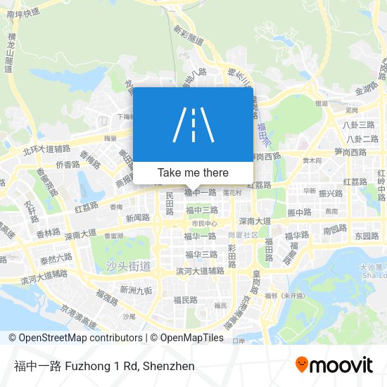 福中一路 Fuzhong 1 Rd map