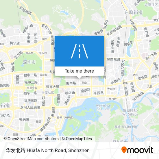 华发北路 Huafa North Road map