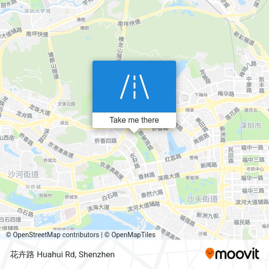 花卉路 Huahui Rd map