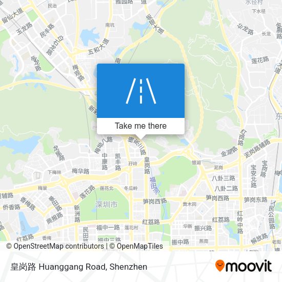 皇岗路 Huanggang Road map