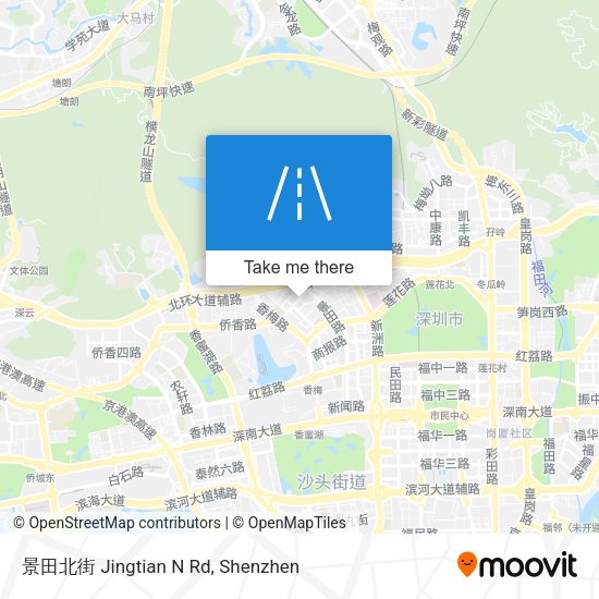 景田北街 Jingtian N Rd map