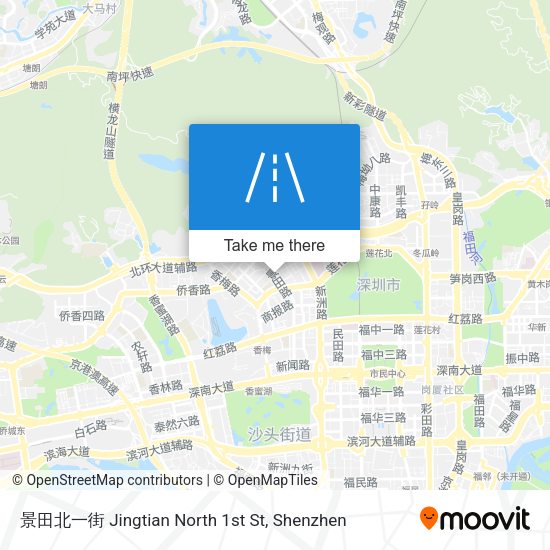 景田北一街 Jingtian North 1st St map