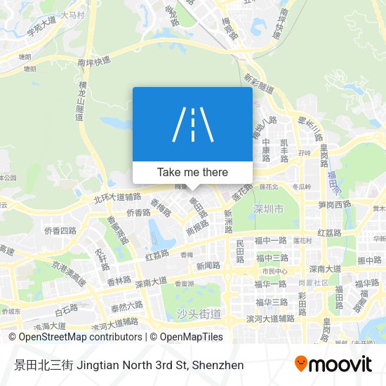 景田北三街 Jingtian North 3rd St map