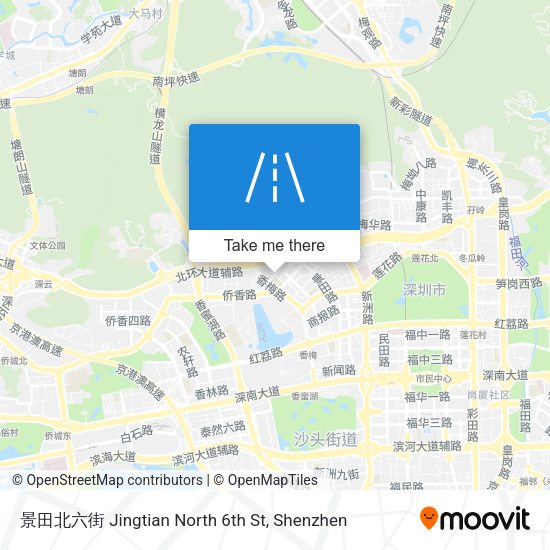 景田北六街 Jingtian North 6th St map