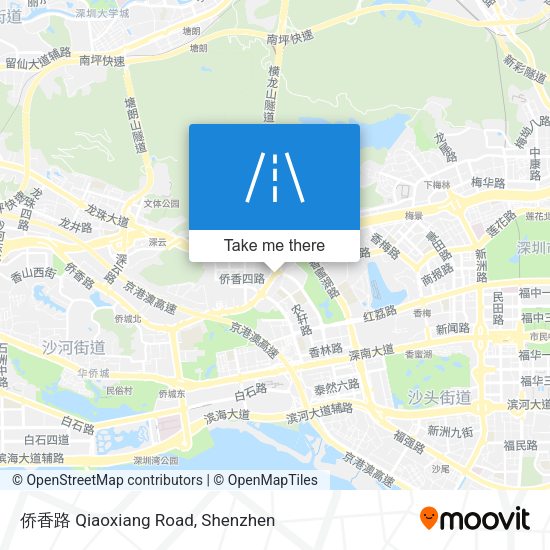 侨香路 Qiaoxiang Road map