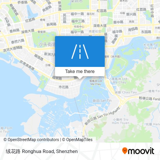 绒花路 Ronghua Road map