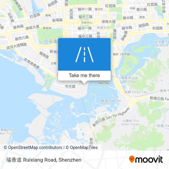 瑞香道 Ruixiang Road map