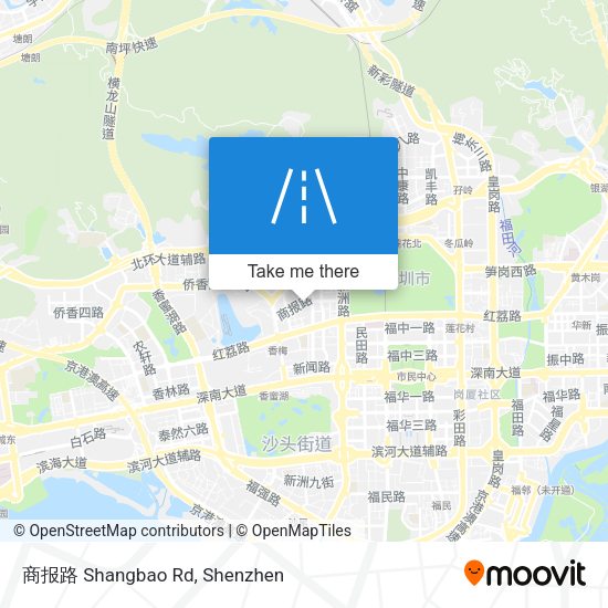 商报路 Shangbao Rd map