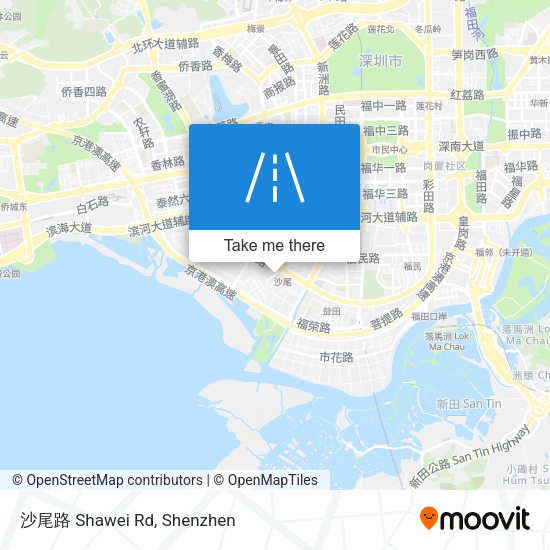 沙尾路 Shawei Rd map