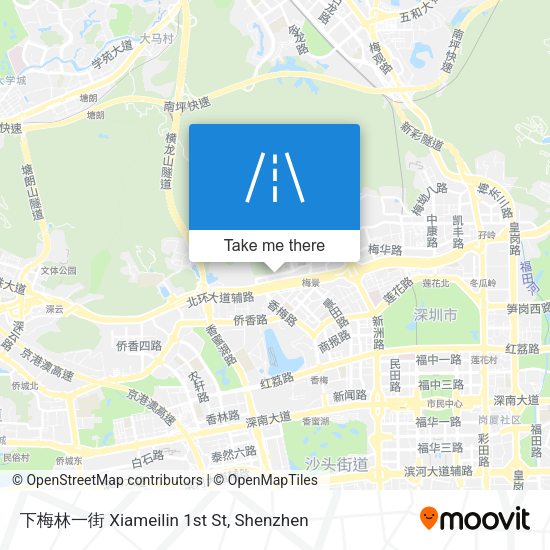 下梅林一街 Xiameilin 1st St map