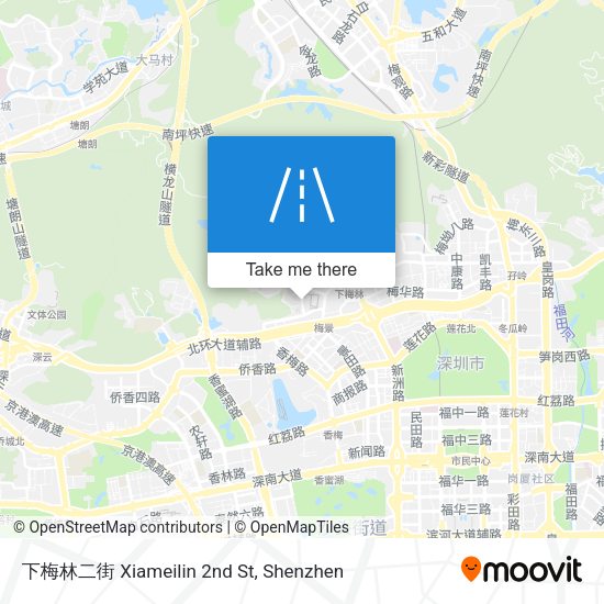 下梅林二街 Xiameilin 2nd St map