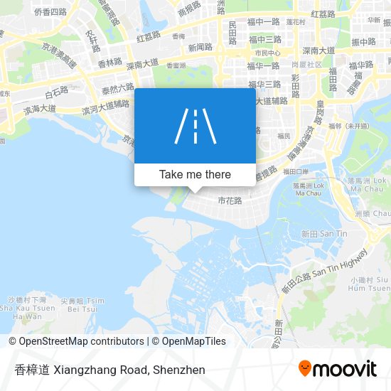 香樟道 Xiangzhang Road map