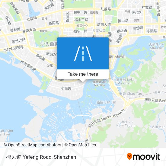 椰风道 Yefeng Road map