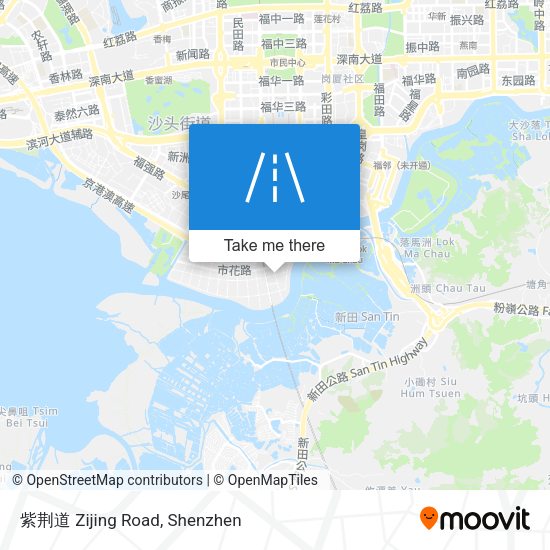 紫荆道 Zijing Road map