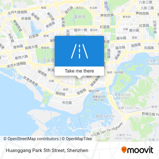 Huanggang Park 5th Street map