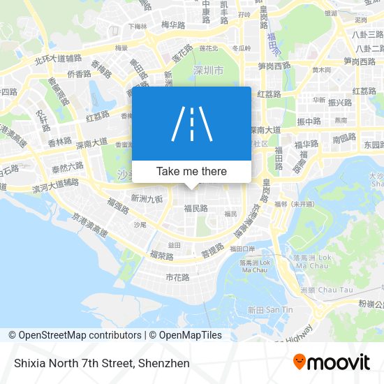 Shixia North 7th Street map