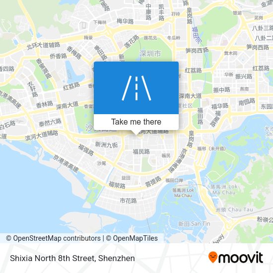 Shixia North 8th Street map