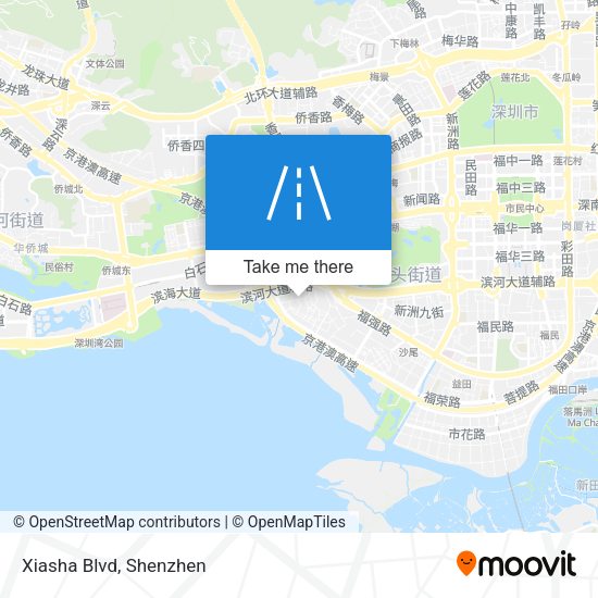Xiasha Blvd map