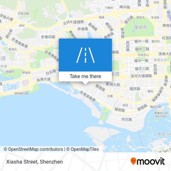 Xiasha Street map